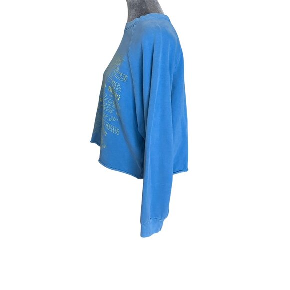 Mother The Boost Crop Cutoff Sweatshirt Size XS - Picture 4 of 9